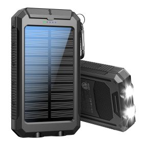 Solar Power Bank For Life Lights (Color: Black)